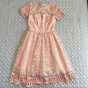 Chi Chi London Lace Pink Dress